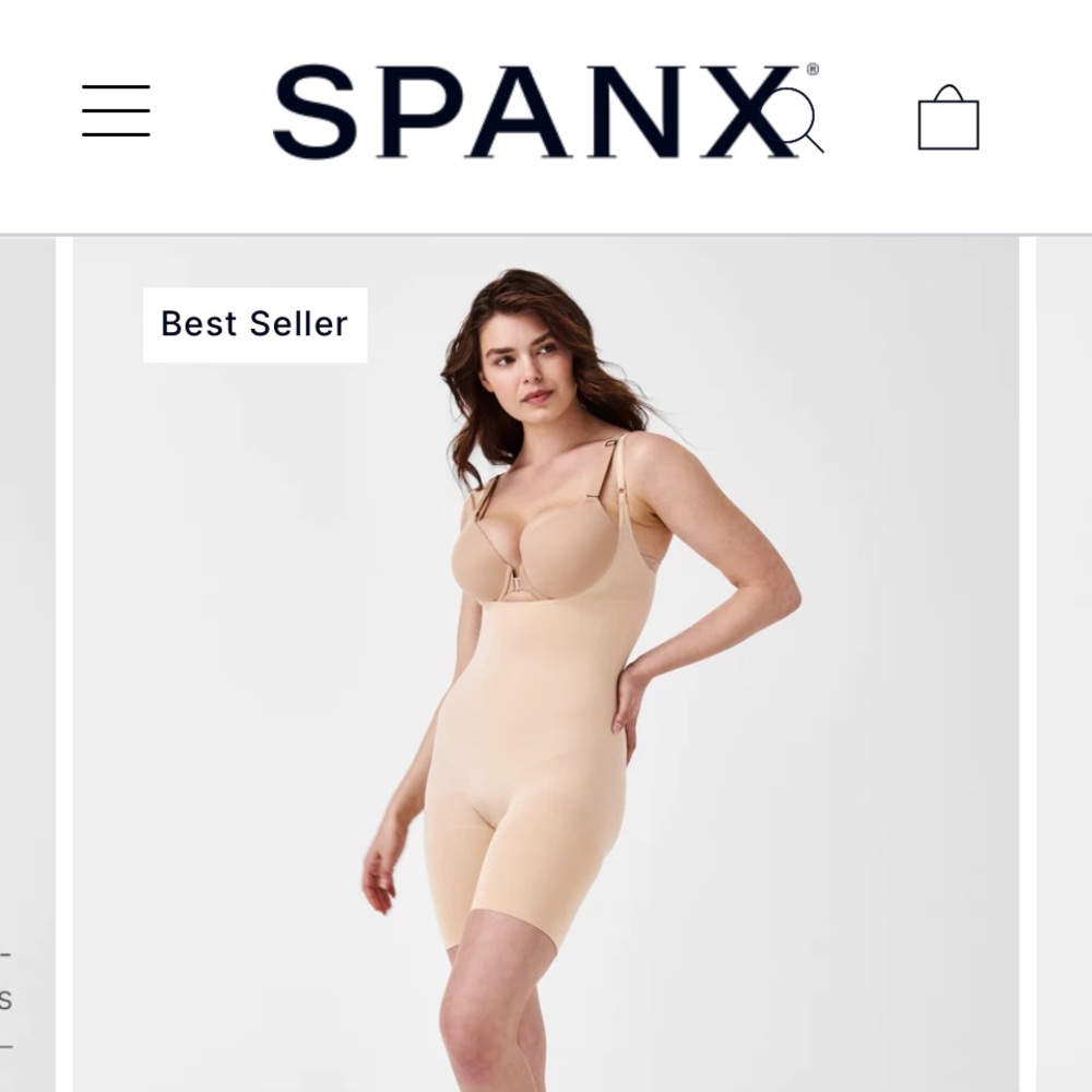 SPANXsculpt™ Seamless Power Open-Bust Mid-Thigh Bodysuit
Brand new, never worn.S